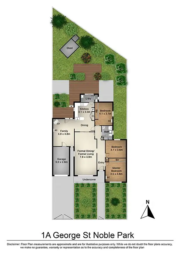 Floorplan of Homely house listing, 1A George Street, Noble Park VIC 3174