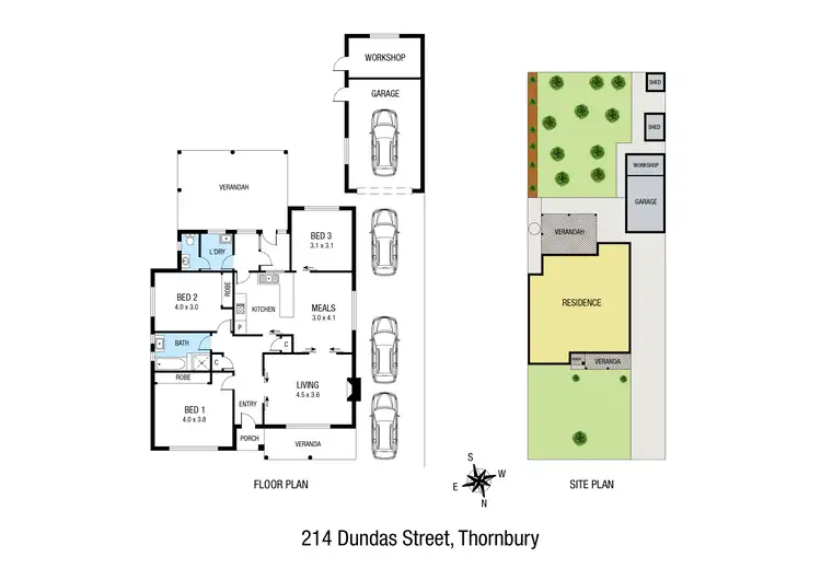 Floorplan of Homely house listing, 214 Dundas Street, Thornbury VIC 3071