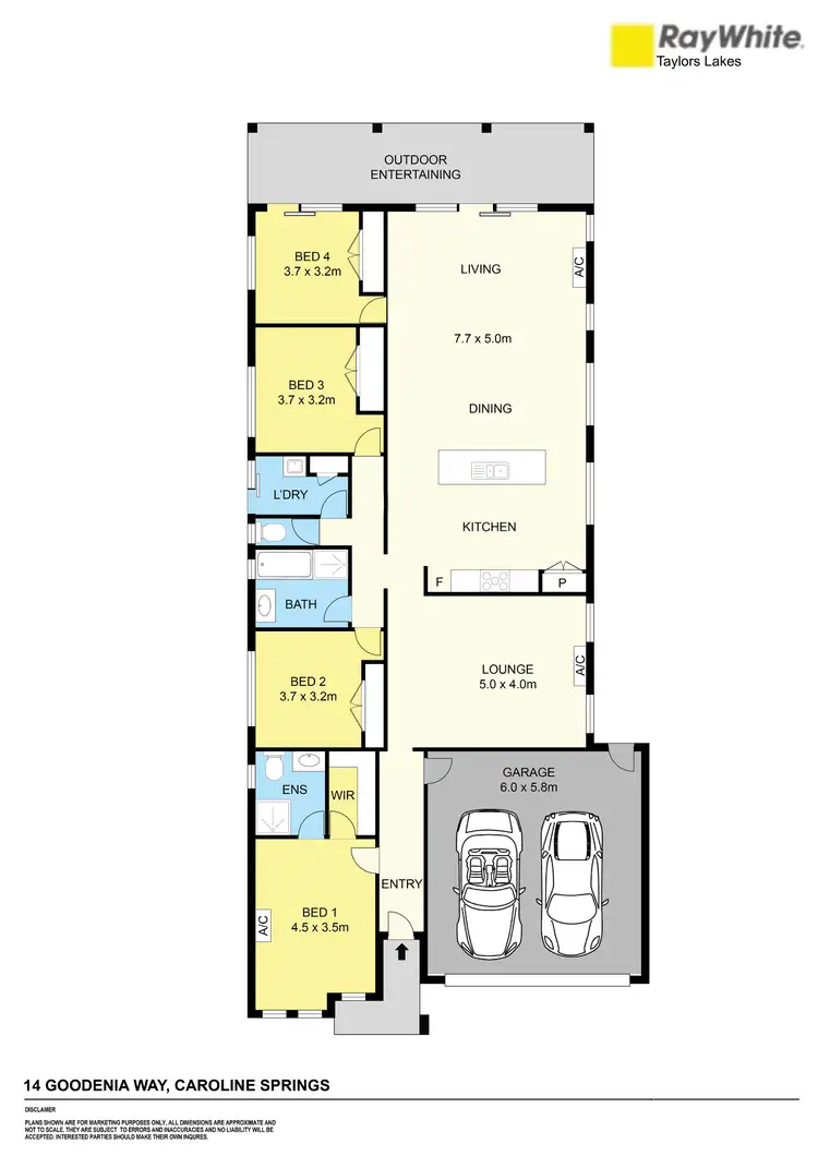 Floorplan of Homely house listing, 14 Goodenia Way, Caroline Springs VIC 3023