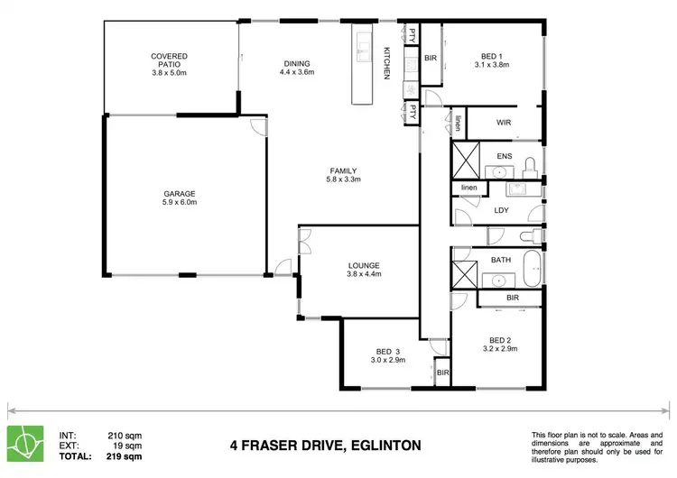 Floorplan of Homely house listing, 4 Fraser Drive, Eglinton NSW 2795