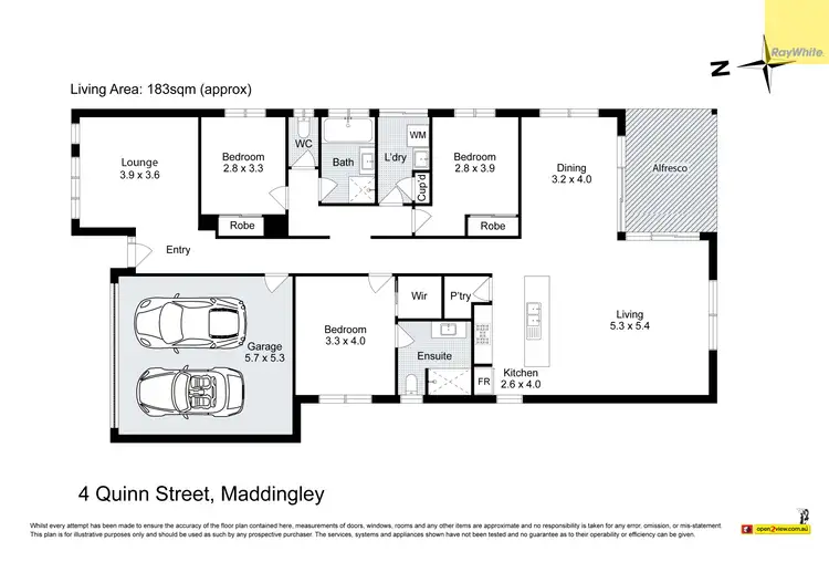 Floorplan of Homely house listing, 4 Quinn Street, Maddingley VIC 3340