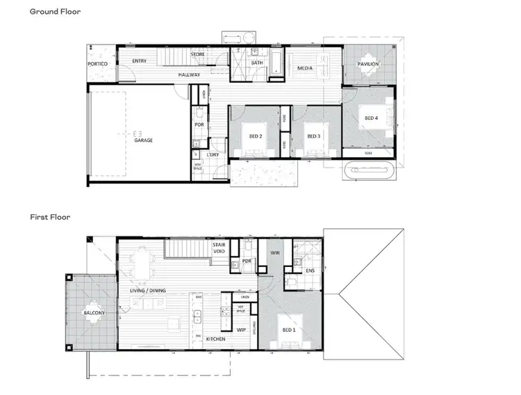Floorplan of Homely house listing, Lot 54 Honeyeater Circuit, Oxley QLD 4075