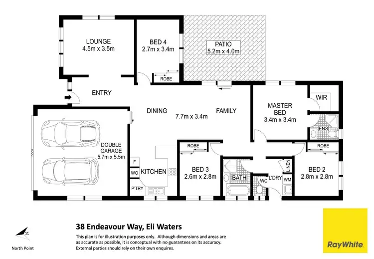 Floorplan of Homely house listing, 38 Endeavour Way, Eli Waters QLD 4655