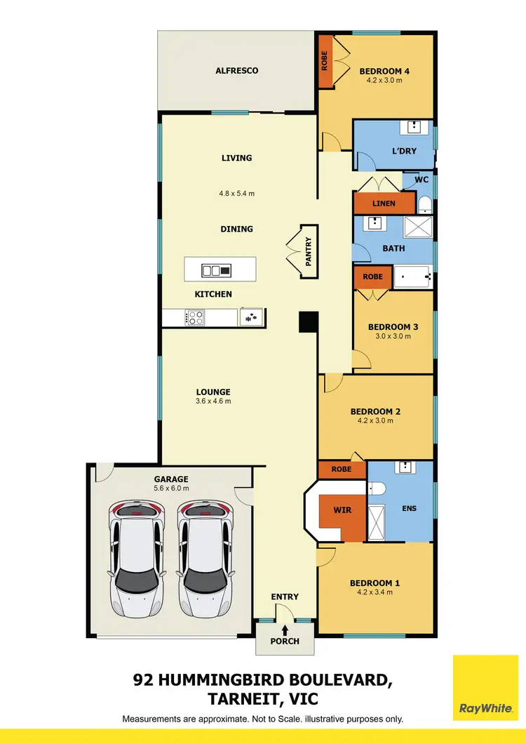 Floorplan of Homely house listing, 92 Hummingbird Boulevard, Tarneit VIC 3029