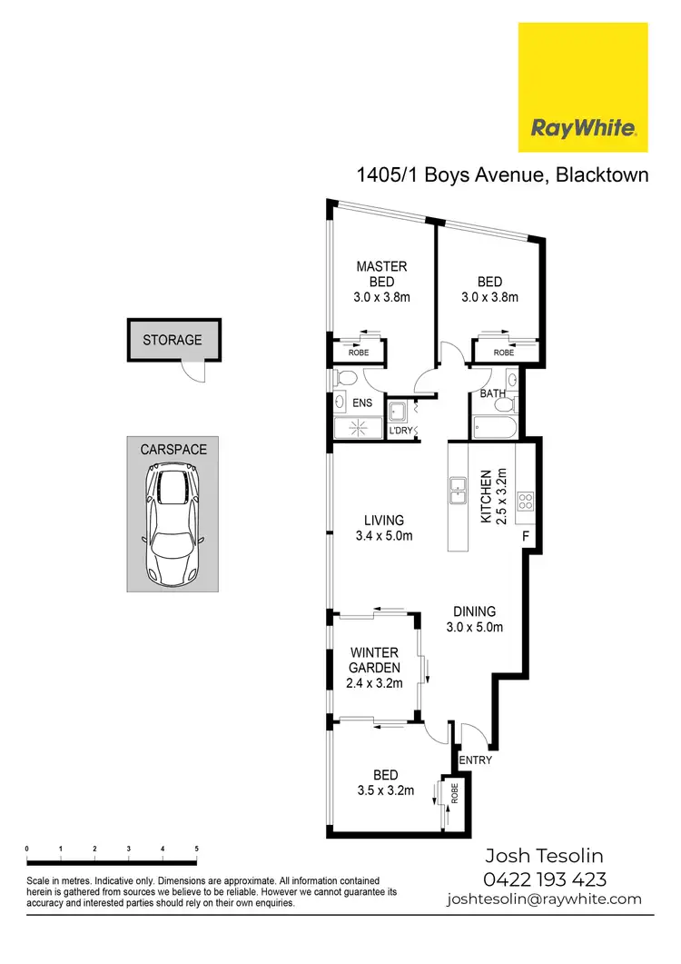 Floorplan of Homely apartment listing, 1405/1 Boys Avenue, Blacktown NSW 2148
