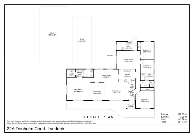 Floorplan of Homely house listing, 22A Denholm Court, Lyndoch SA 5351