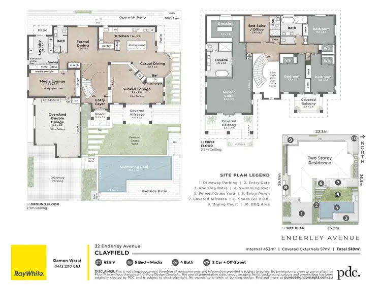 Floorplan of Homely house listing, 32 Enderley Avenue, Clayfield QLD 4011