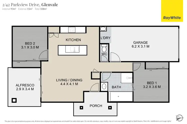 Floorplan of Homely unit listing, 2/42 Parkview Drive, Glenvale QLD 4350