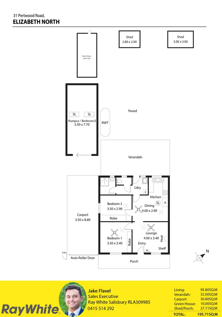 Floorplan of Homely house listing, 31 Pertwood Road, Elizabeth North SA 5113