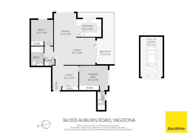 Floorplan of Homely unit listing, 36/203 Auburn Road, Yagoona NSW 2199