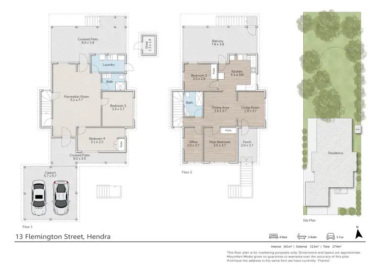 Floorplan of Homely house listing, 13 Flemington Street, Hendra QLD 4011