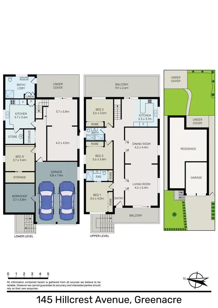 Floorplan of Homely house listing, 145 Hillcrest Avenue, Greenacre NSW 2190