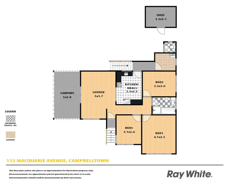 Floorplan of Homely house listing, 112 Macquarie Avenue, Campbelltown NSW 2560