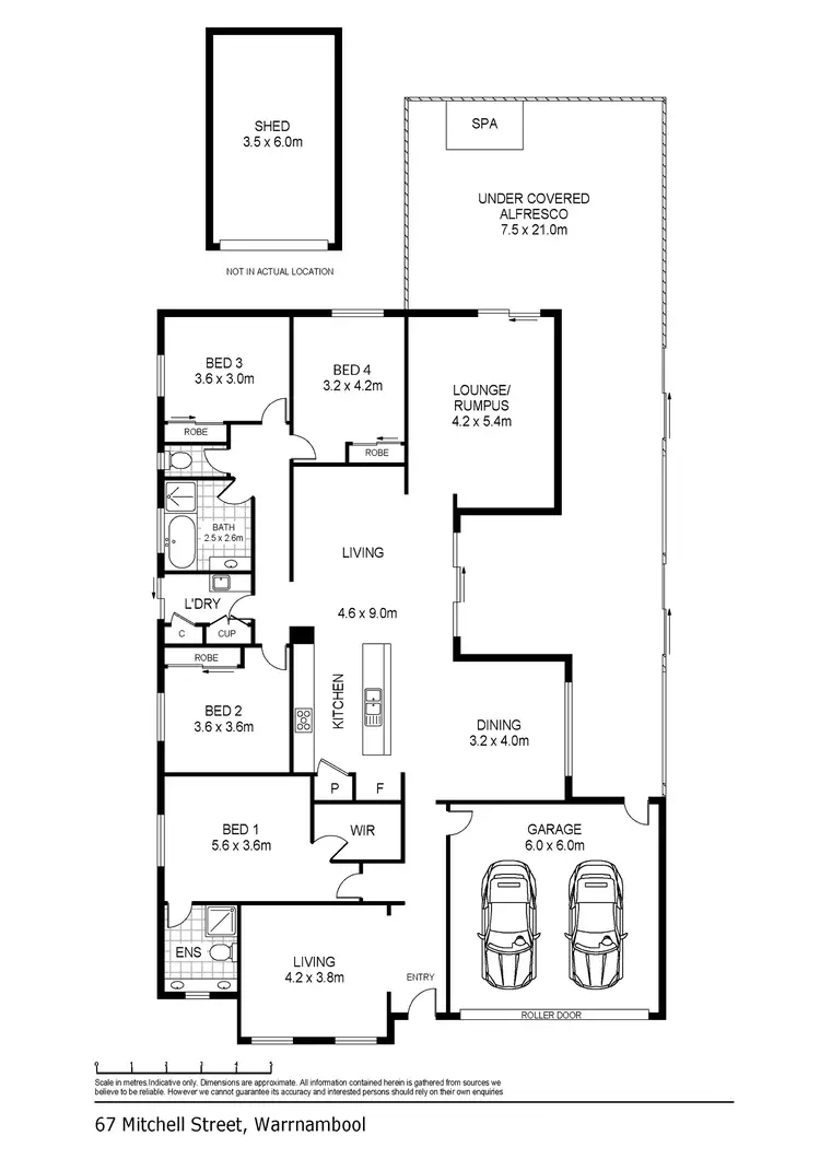 Floorplan of Homely house listing, 67 Mitchell Street, Warrnambool VIC 3280
