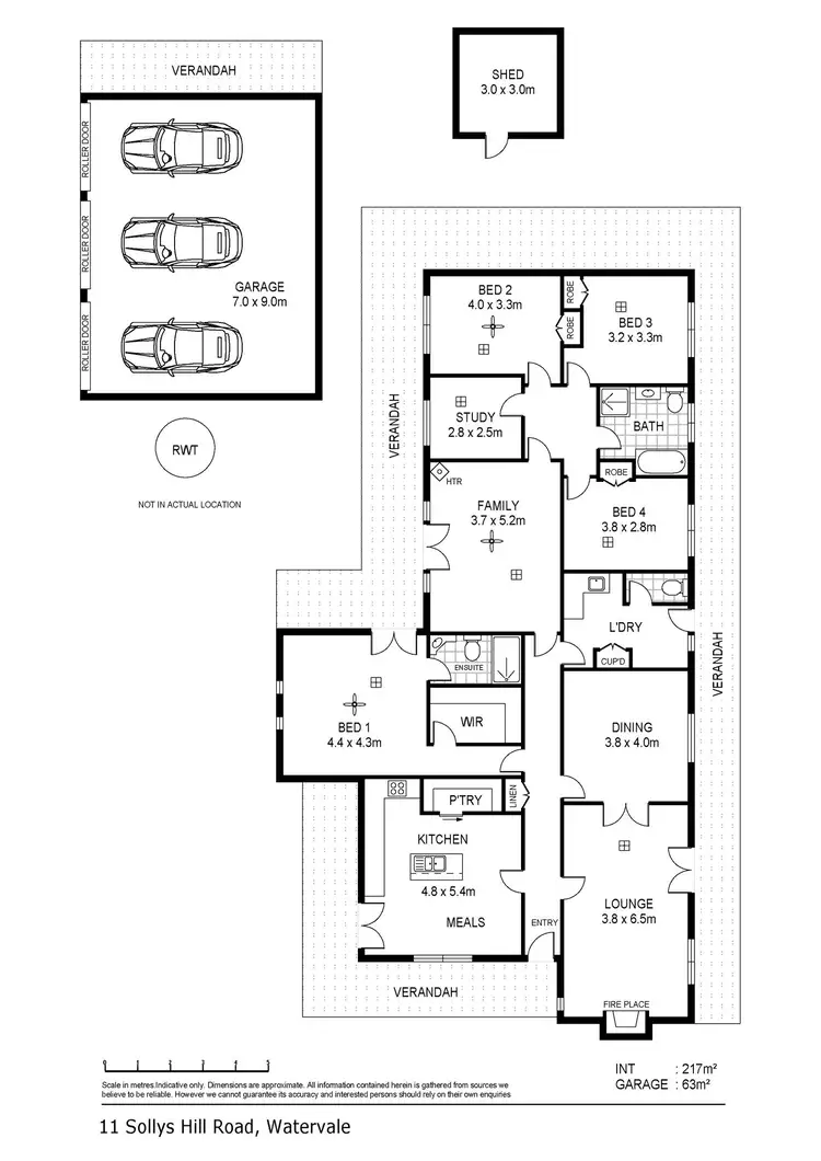 Floorplan of Homely house listing, 11 Sollys Hill Road, Watervale SA 5452