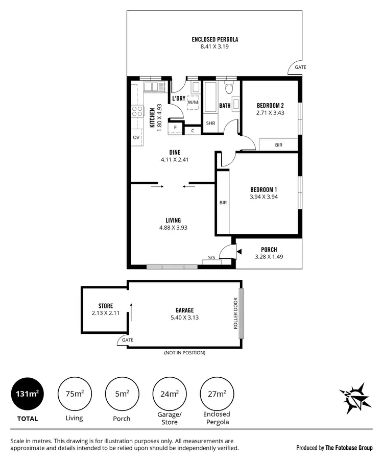 Floorplan of Homely unit listing, 1/39 Cross Street, Queenstown SA 5014