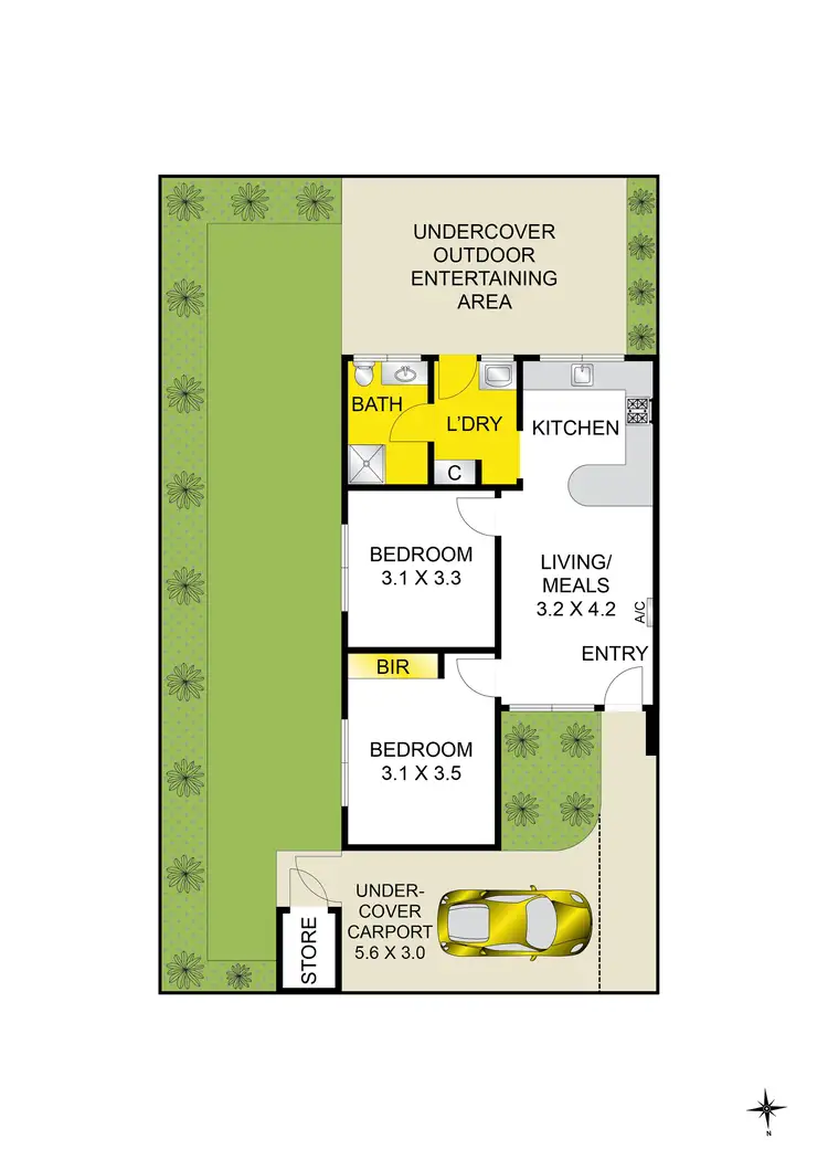 Floorplan of Homely unit listing, 3/11-17 Howitt Avenue, Corio VIC 3214