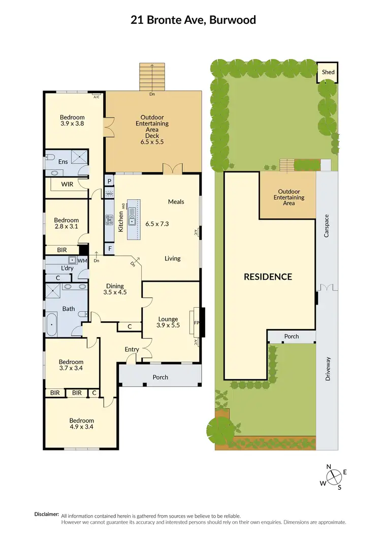 Floorplan of Homely house listing, 21 Bronte Avenue, Burwood VIC 3125