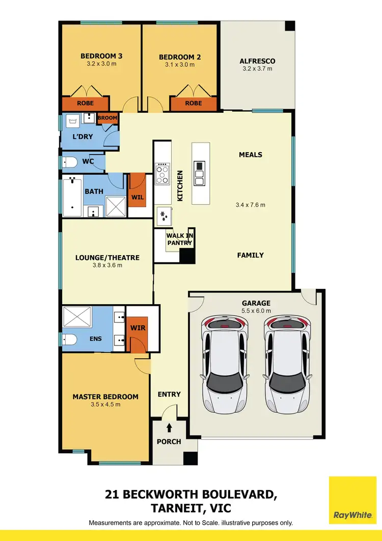 Floorplan of Homely house listing, 21 Beckworth Boulevard, Tarneit VIC 3029