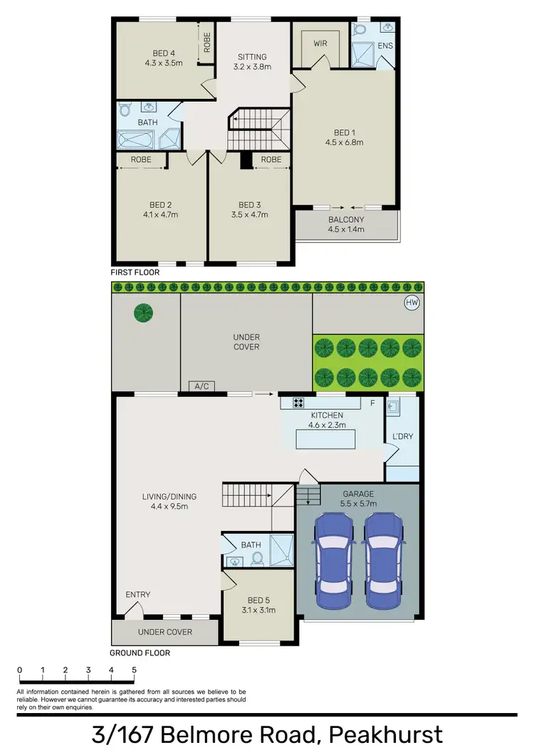 Floorplan of Homely townhouse listing, 3/167 Belmore Road, Peakhurst NSW 2210