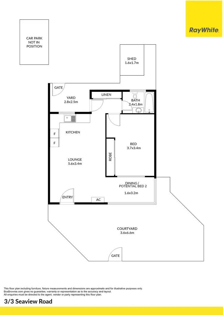 Floorplan of Homely house listing, 3/3 Seaview Road, West Beach SA 5024