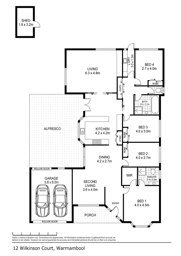 Floorplan of Homely house listing, 12 Wilkinson Court, Warrnambool VIC 3280