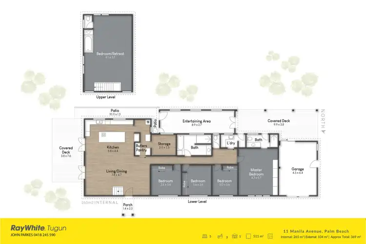 Floorplan of Homely house listing, 80 Fifth Avenue, Palm Beach QLD 4221