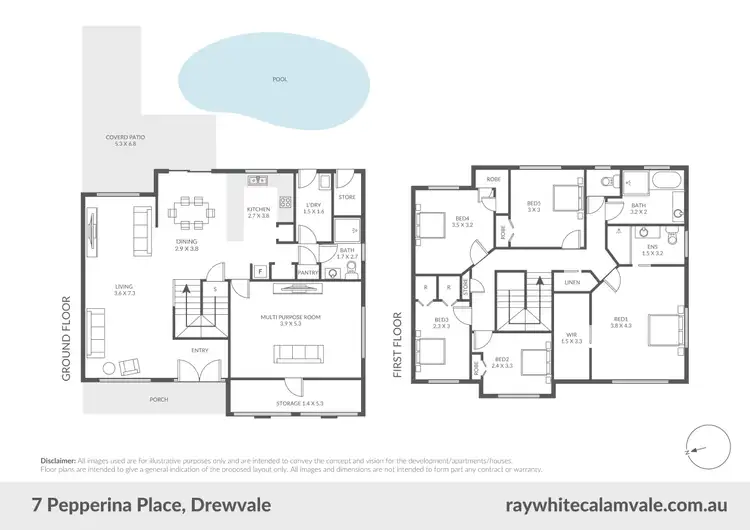 Floorplan of Homely house listing, 7 Pepperina Place, Drewvale QLD 4116