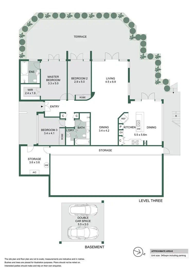 Floorplan of Homely apartment listing, 3/16 Carlotta Road, Double Bay NSW 2028