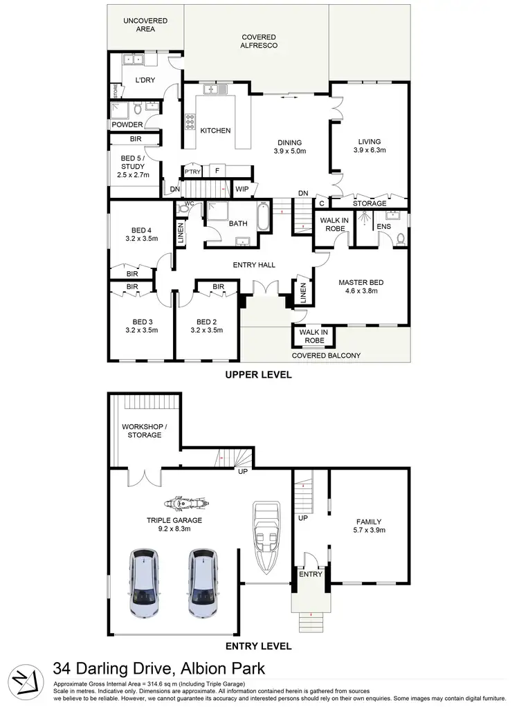 Floorplan of Homely house listing, 34 Darling Drive, Albion Park NSW 2527