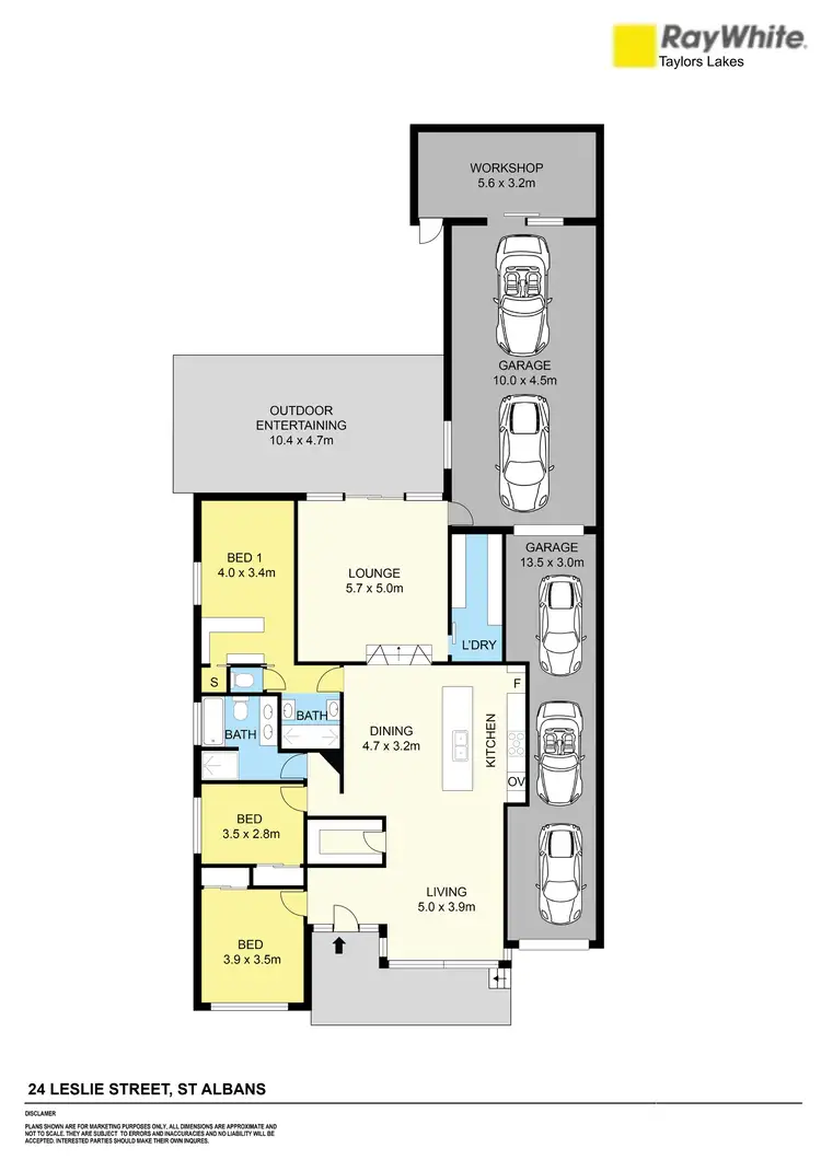 Floorplan of Homely house listing, 24 Leslie Street, St Albans VIC 3021