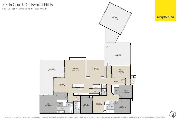 Floorplan of Homely house listing, 3 Ella Court, Cotswold Hills QLD 4350