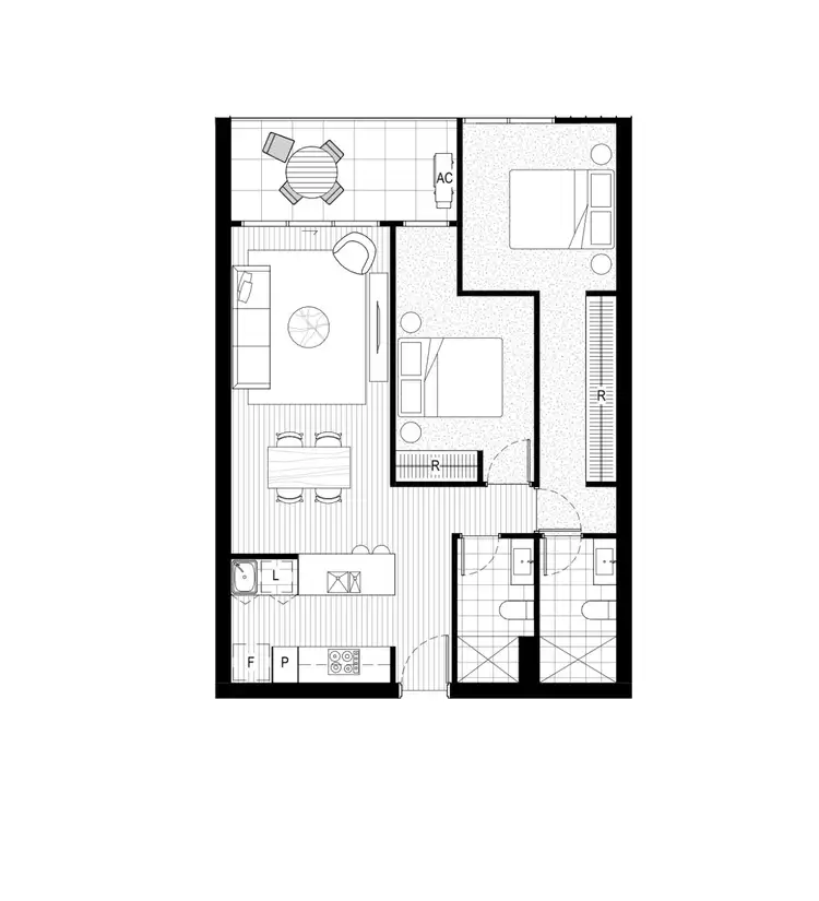 Floorplan of Homely apartment listing, 608/1 Corinna Street, Phillip ACT 2606