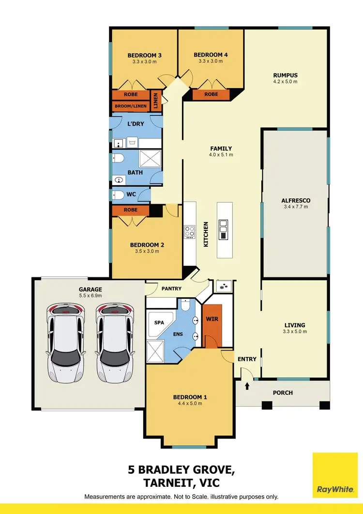 Floorplan of Homely house listing, 5 Bradley Grove, Tarneit VIC 3029