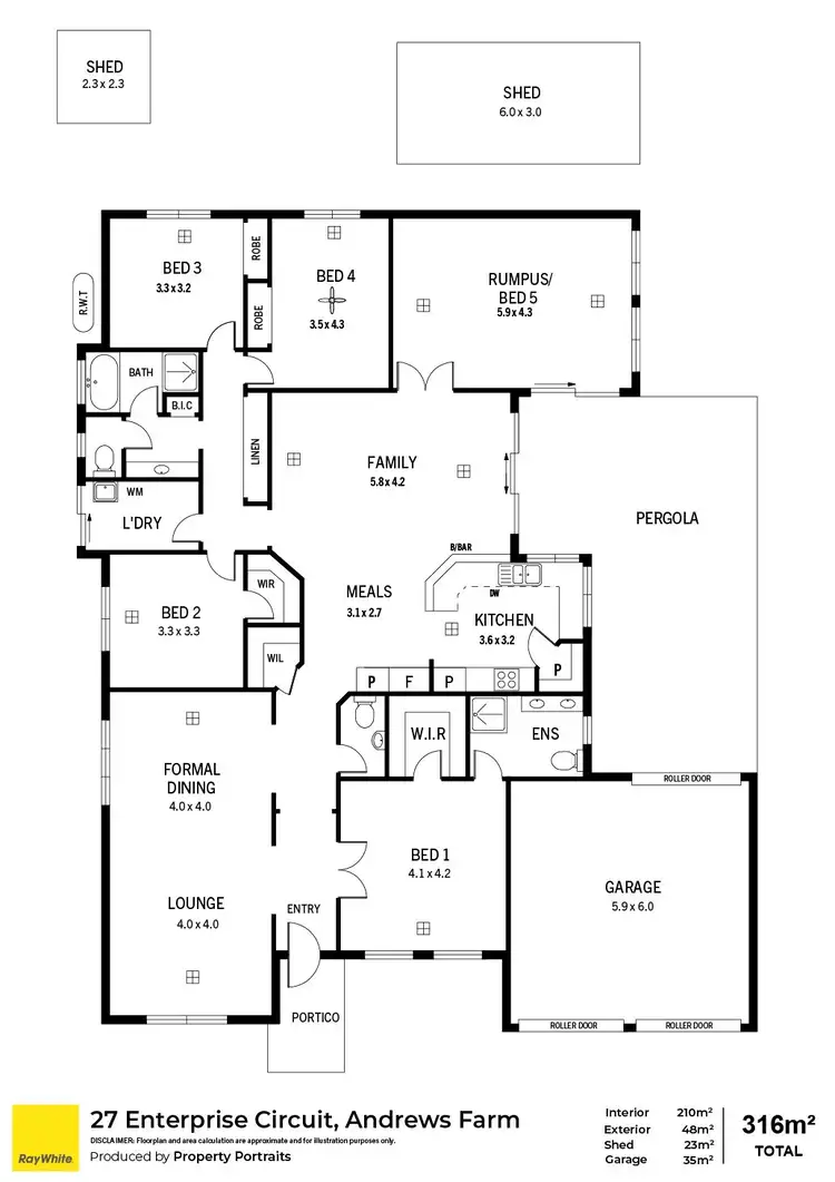 Floorplan of Homely house listing, 27 Enterprise Circuit, Andrews Farm SA 5114