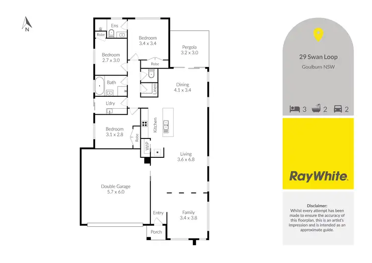 Floorplan of Homely house listing, 29 Swan Loop, Goulburn NSW 2580