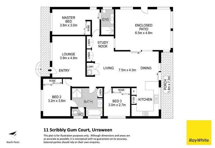 Floorplan of Homely house listing, 11 Scribbly Gum Court, Urraween QLD 4655