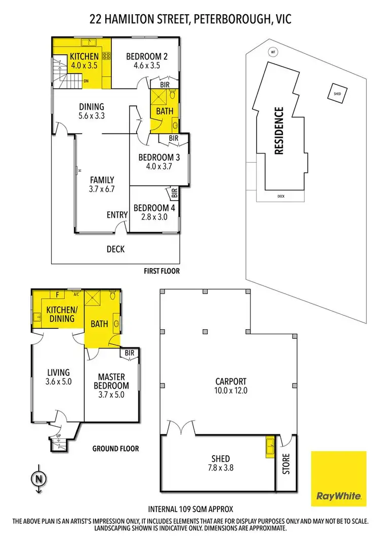 Floorplan of Homely house listing, 22 Hamilton Street, Peterborough VIC 3270