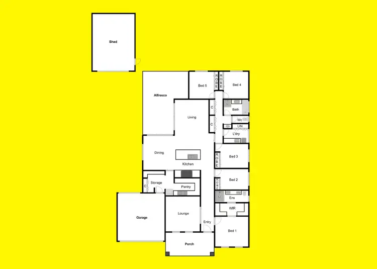 Floorplan of Homely house listing, 13 Hocking Court, Merbein VIC 3505