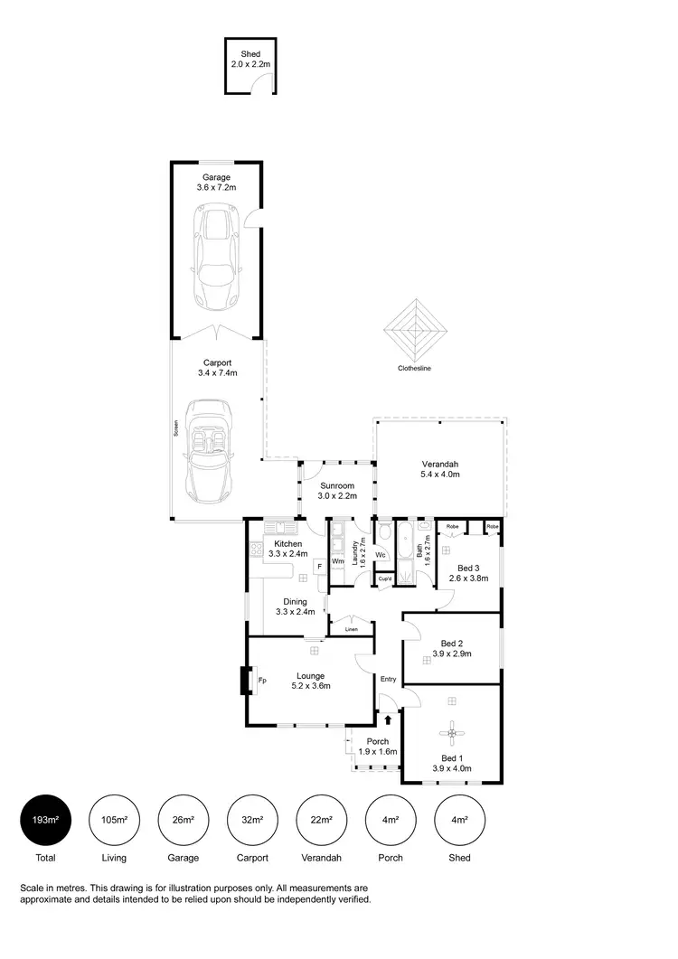 Floorplan of Homely house listing, 3 Swansea Street, Largs North SA 5016