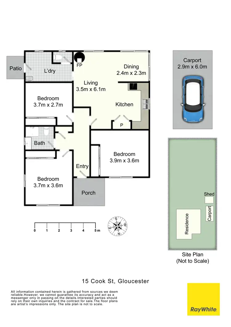 Floorplan of Homely house listing, 15 Cook Street, Gloucester NSW 2422