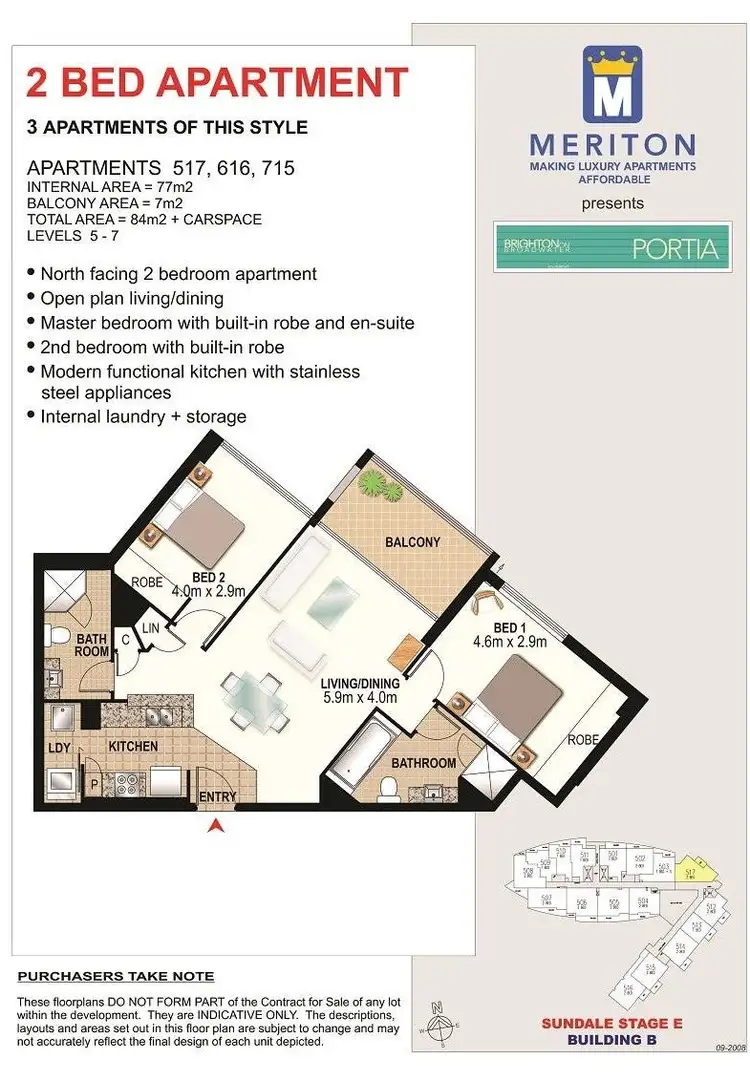 Floorplan of Homely apartment listing, 715/2 Aqua Street, Southport QLD 4215