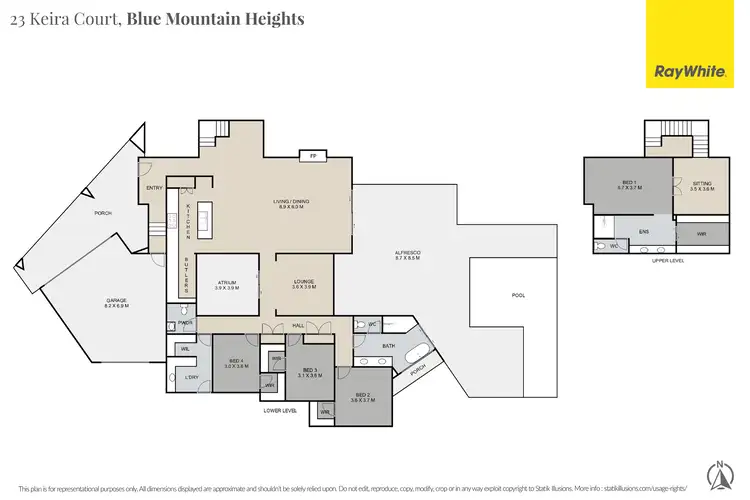 Floorplan of Homely house listing, 23 Keira Court, Blue Mountain Heights QLD 4350