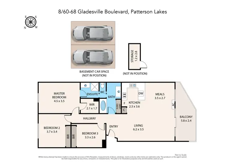 Floorplan of Homely apartment listing, 8/60-68 Gladesville Boulevard, Patterson Lakes VIC 3197