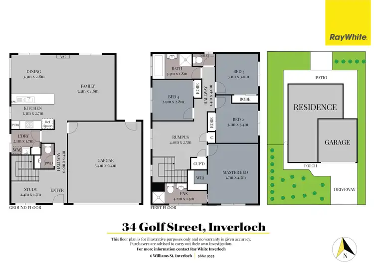 Floorplan of Homely house listing, 34 Golf Street, Inverloch VIC 3996