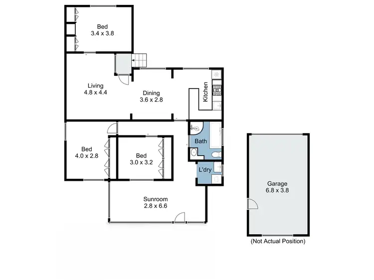 Floorplan of Homely house listing, 44 Faithfull Street, Benalla VIC 3672