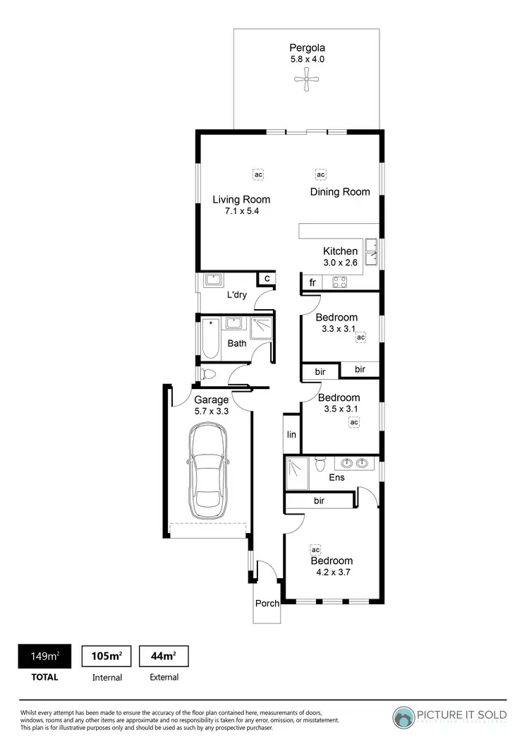 Floorplan of Homely house listing, 99A Martins Road, Salisbury Downs SA 5108