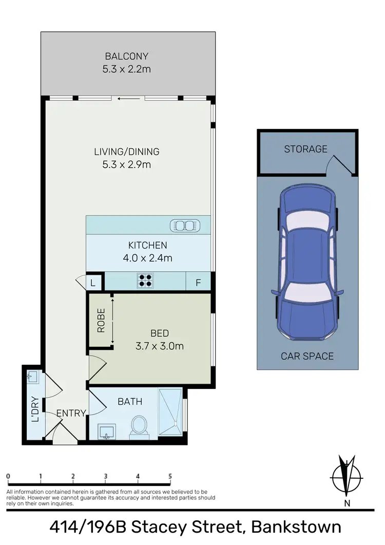 Floorplan of Homely unit listing, 414/196B Stacey Street, Bankstown NSW 2200