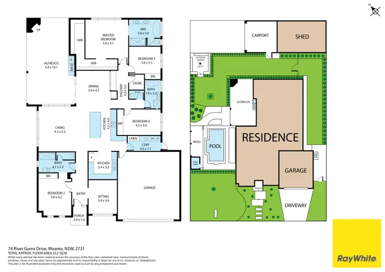 Floorplan of Homely house listing, 74 River Gums Drive, Moama NSW 2731