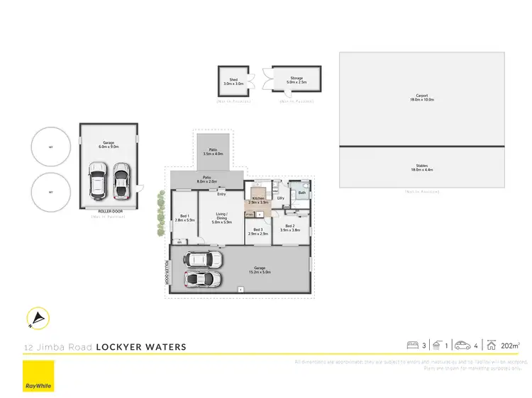 Floorplan of Homely rural property listing, 12 Jimba Road, Lockyer Waters QLD 4311